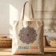 Trance Tribe Mandala Cotton Tote Bag